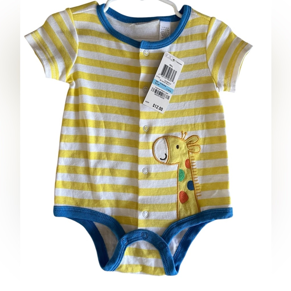 First Impressions Yellow Striped One Piece